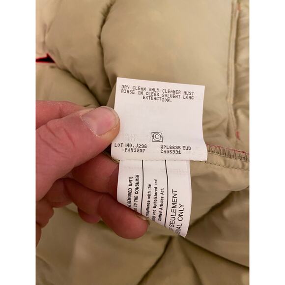 Woolrich mens red down vest large puffy puffer vintage timeless snap closure - Picture 6 of 7